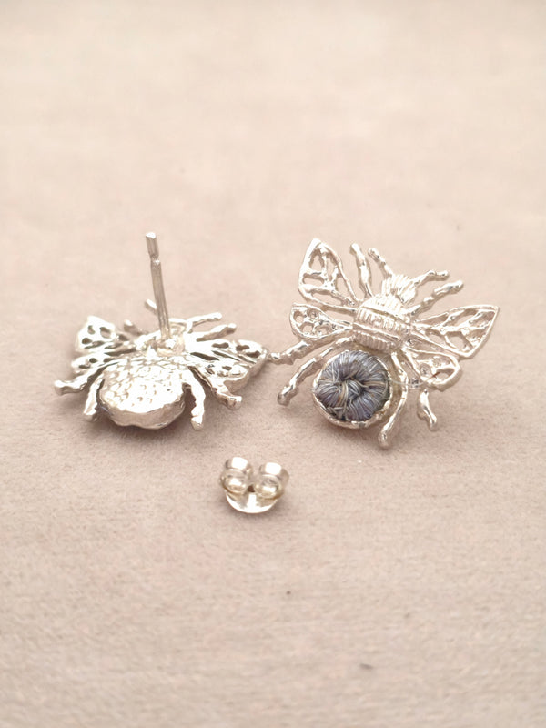 102 Topos Abeja Plata Tejido