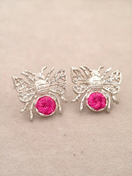103 Topos Abeja Plata Tejido