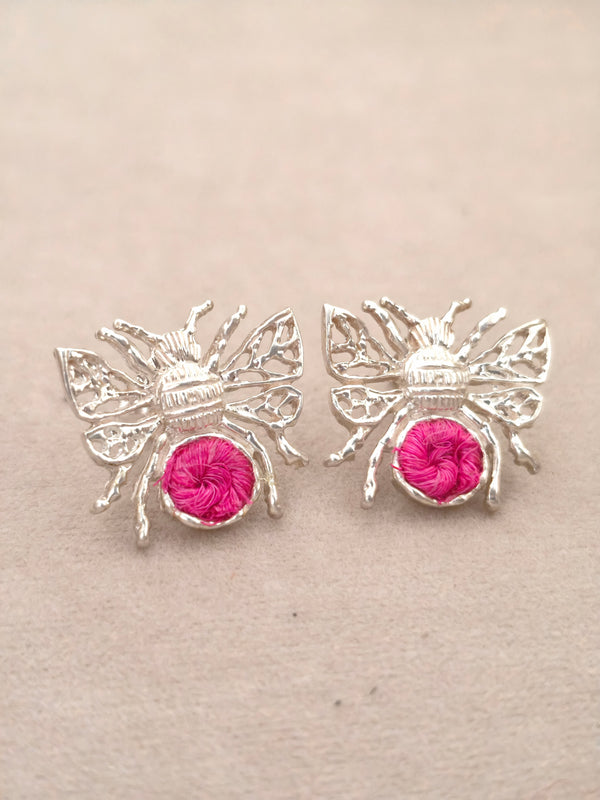 103 Topos Abeja Plata Tejido