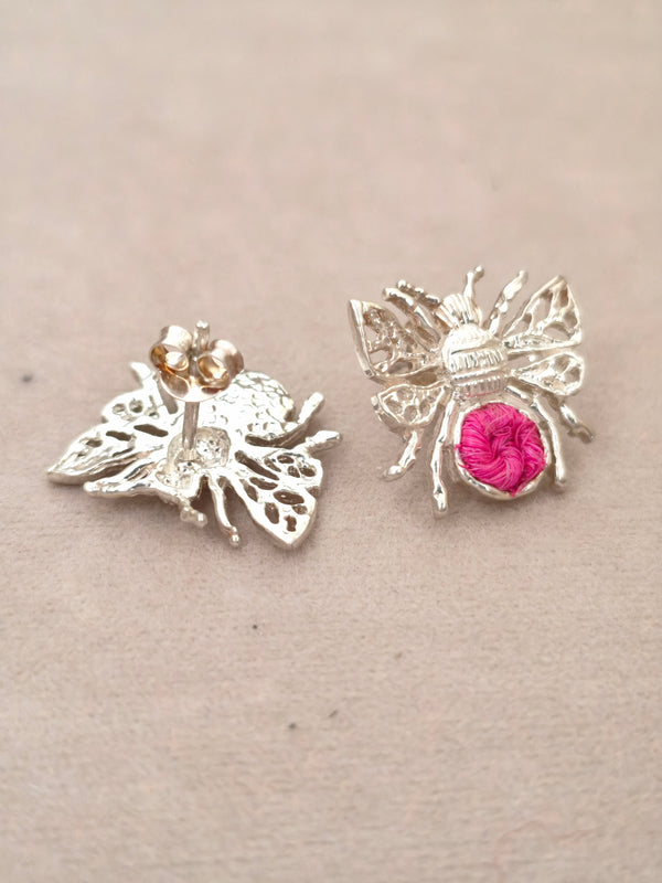 103 Topos Abeja Plata Tejido