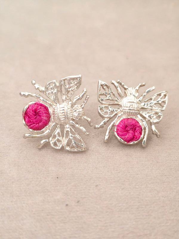 103 Topos Abeja Plata Tejido