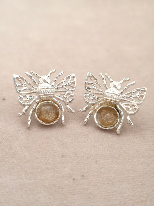 104 Topos Abeja Plata Resinado