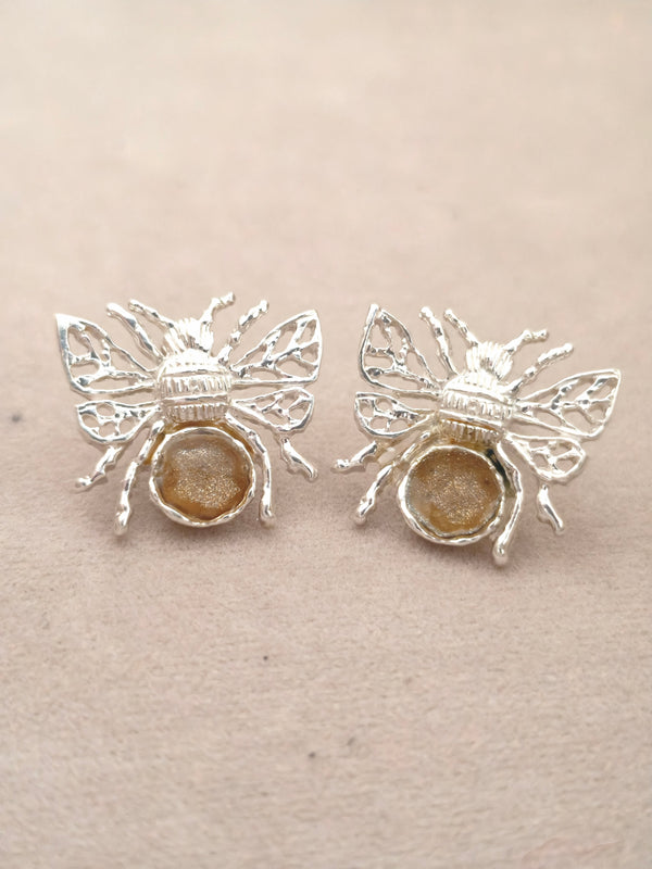 104 Topos Abeja Plata Resinado