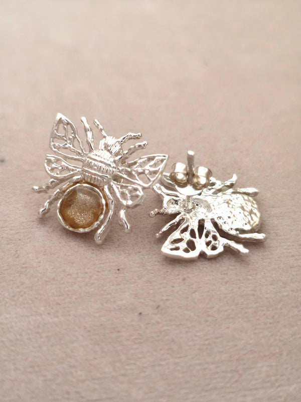 104 Topos Abeja Plata Resinado