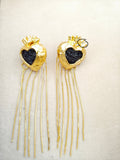 107 Aretes Corazón Anatómico Colgante
