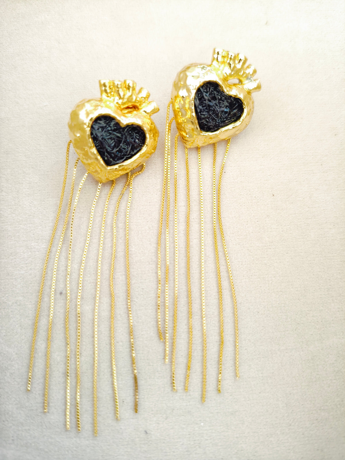 107 Aretes Corazón Anatómico Colgante