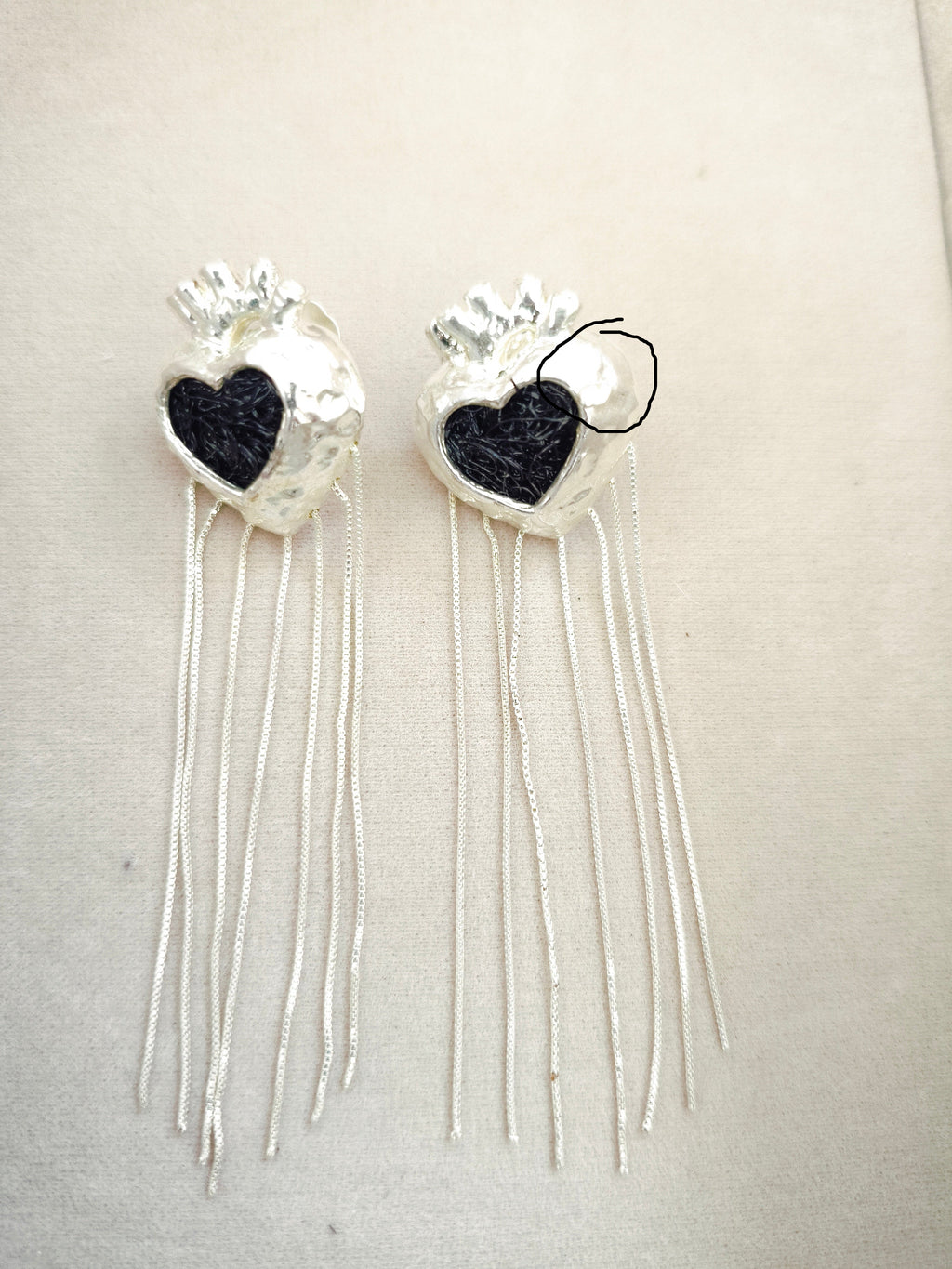 108 Aretes Corazón Anatómico Colgante