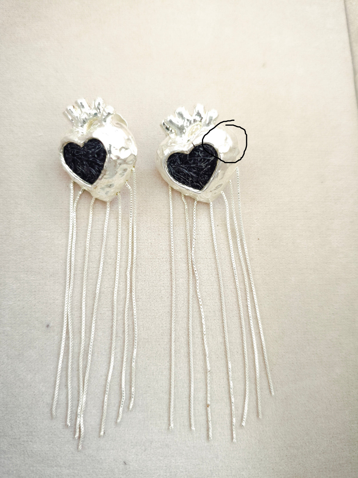 108 Aretes Corazón Anatómico Colgante