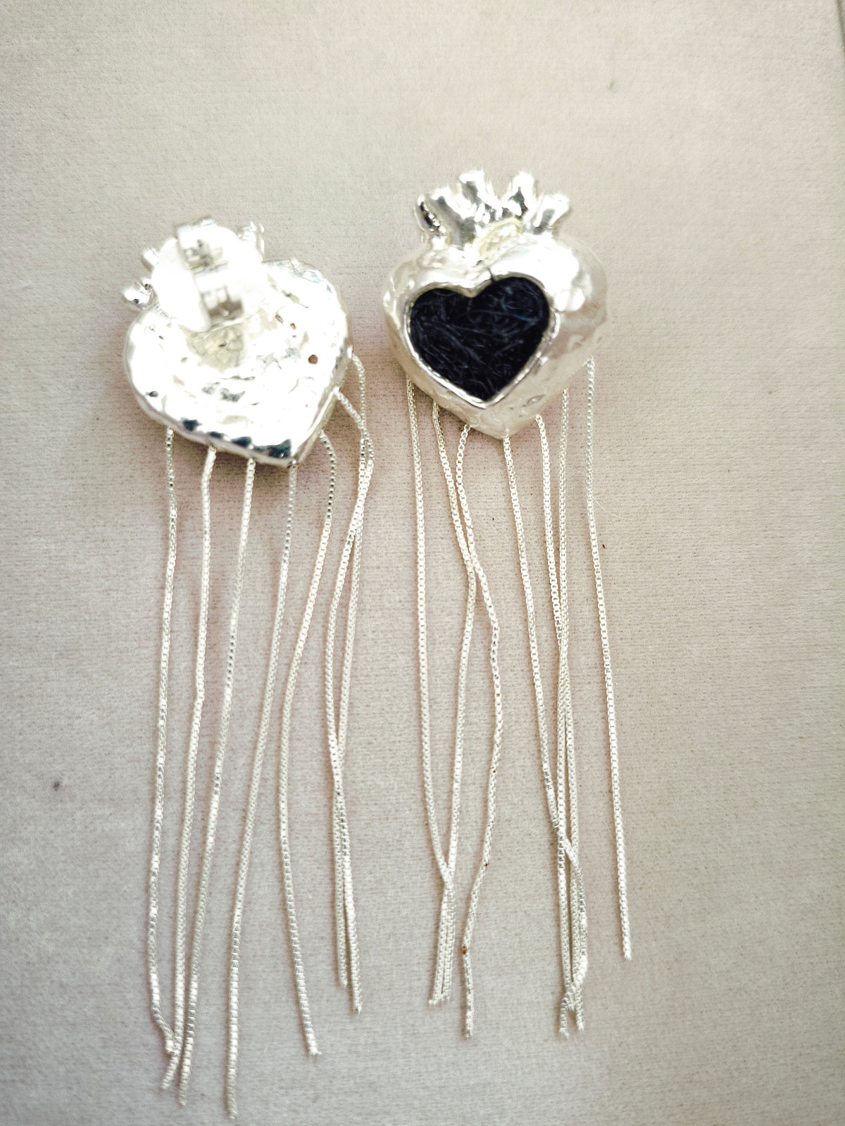 108 Aretes Corazón Anatómico Colgante
