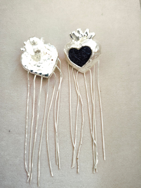 108 Aretes Corazón Anatómico Colgante