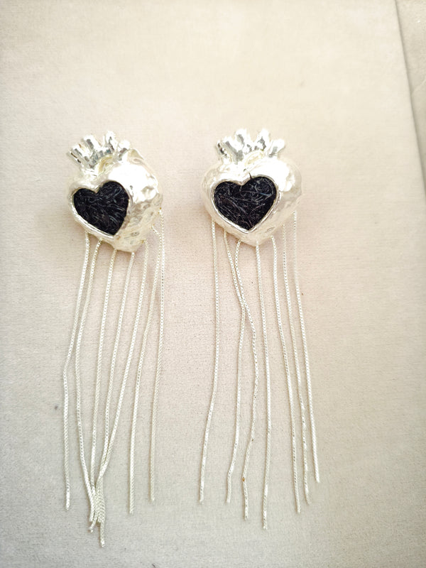 108 Aretes Corazón Anatómico Colgante