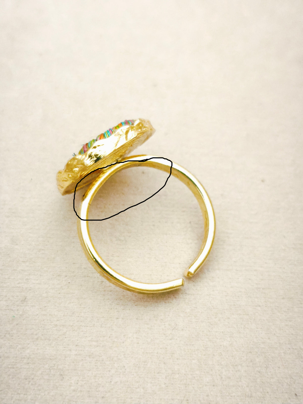 151 Anillo Circular Tejido