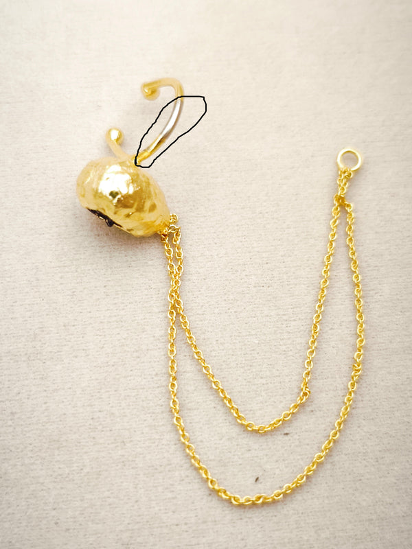 160 Ear Corazón Volumétrico Tejido Colgante