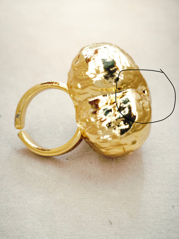 122 Anillo Corazón De Relieve Grande