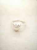 125 Anillo Corazón De Relieve Pequeño