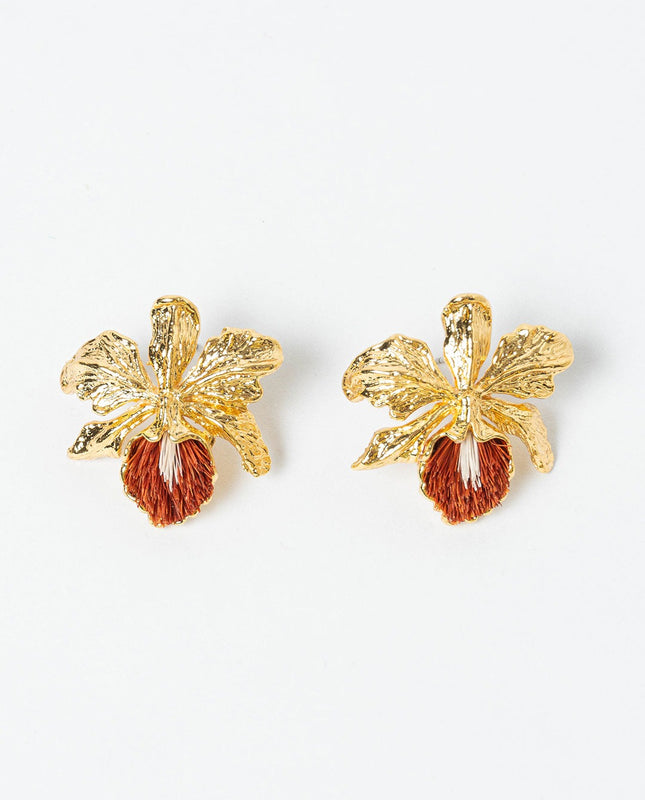 ARETES DE CATTLEYA MEDIANO