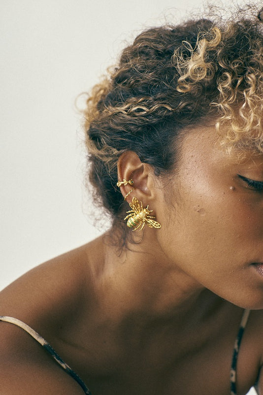 ARETES DE ABEJA REINA