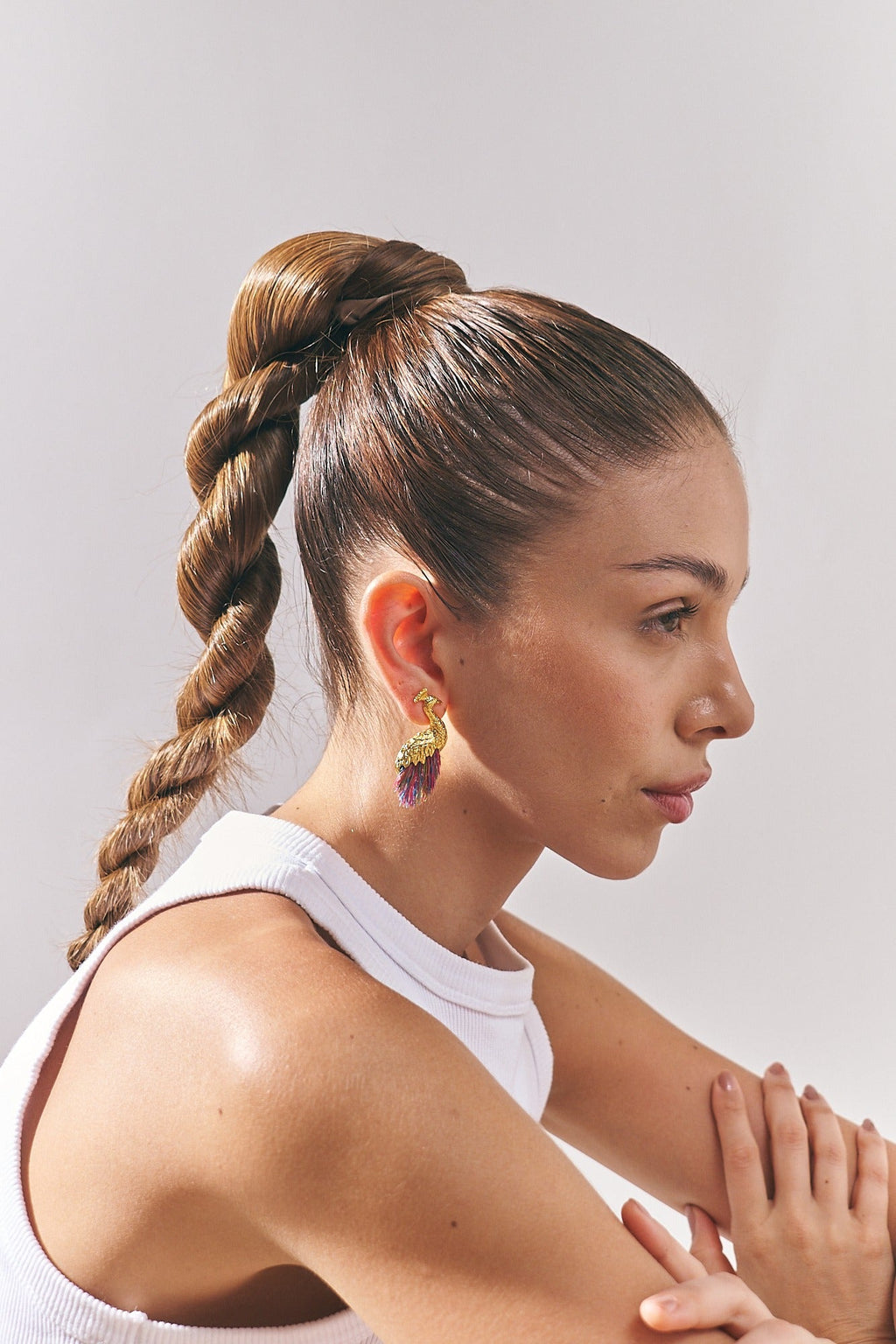 Aretes De Pavo Real