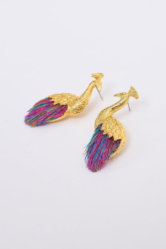 Aretes De Pavo Real