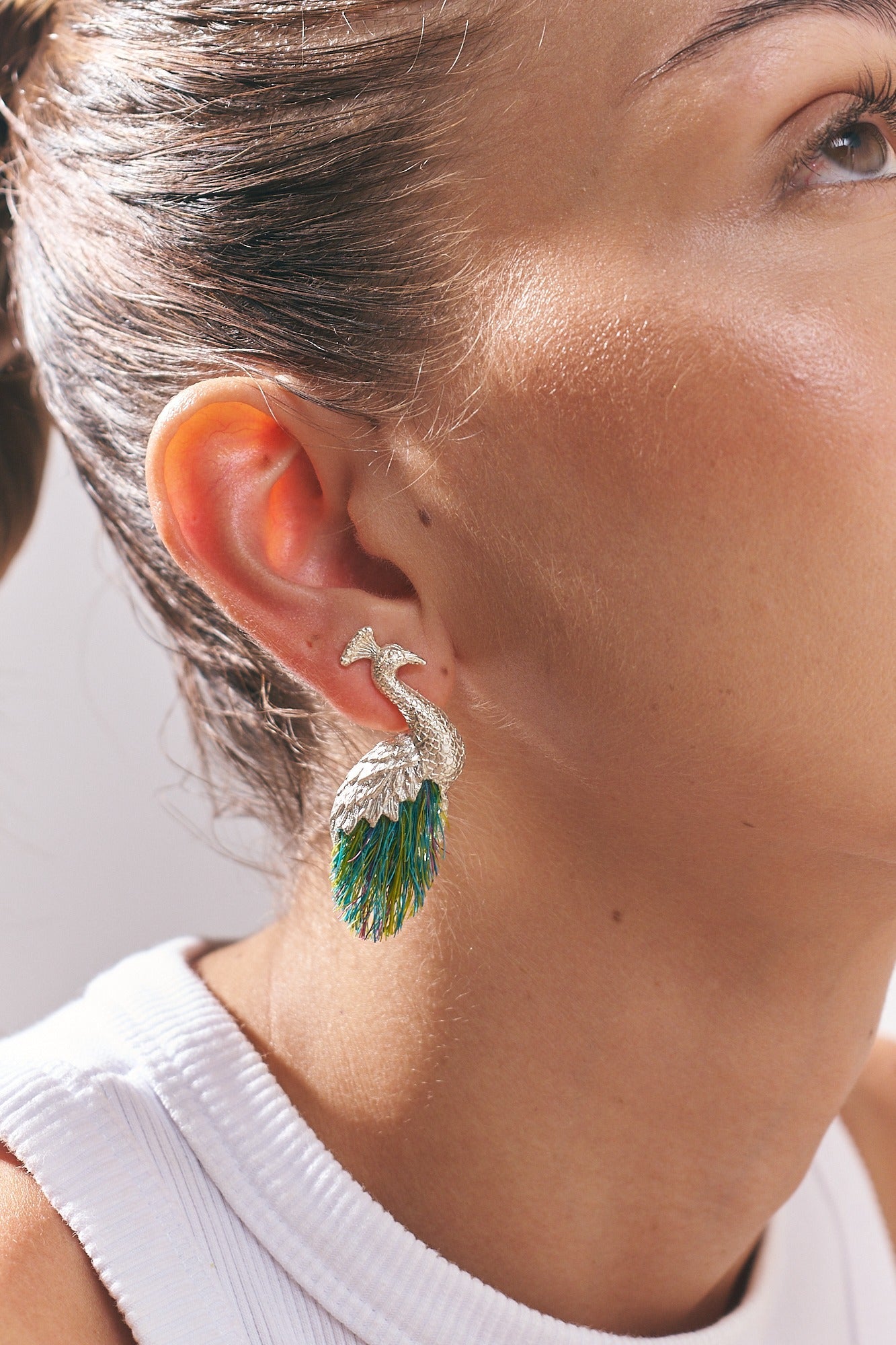 Aretes De Pavo Real