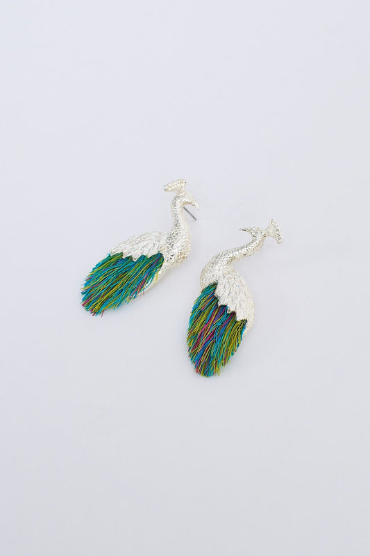 Aretes De Pavo Real