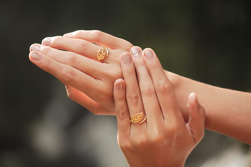 Anillo De Hoja Seca