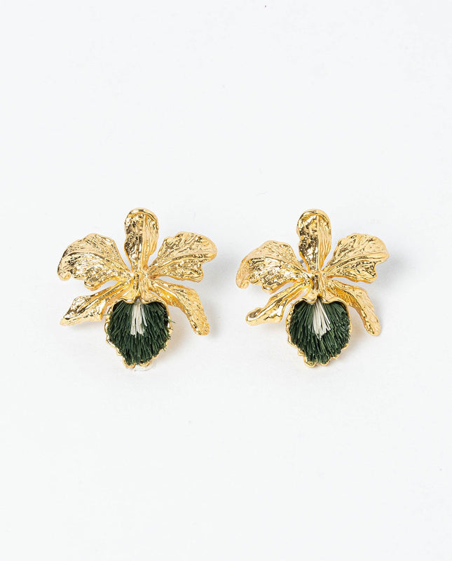 ARETES DE CATTLEYA MEDIANO
