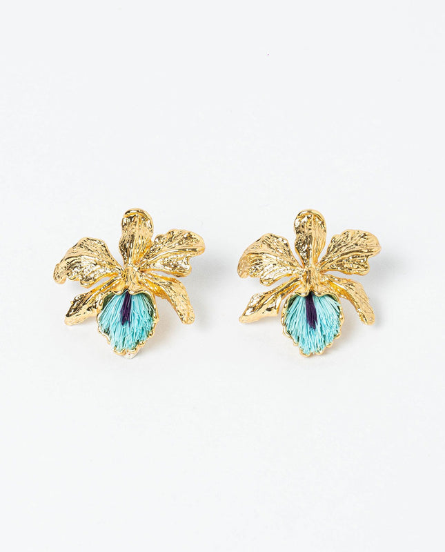 ARETES DE CATTLEYA MEDIANO
