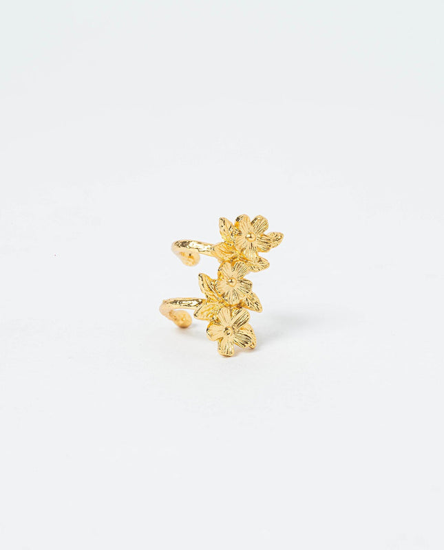 EAR CUFF DE TRES FLORES