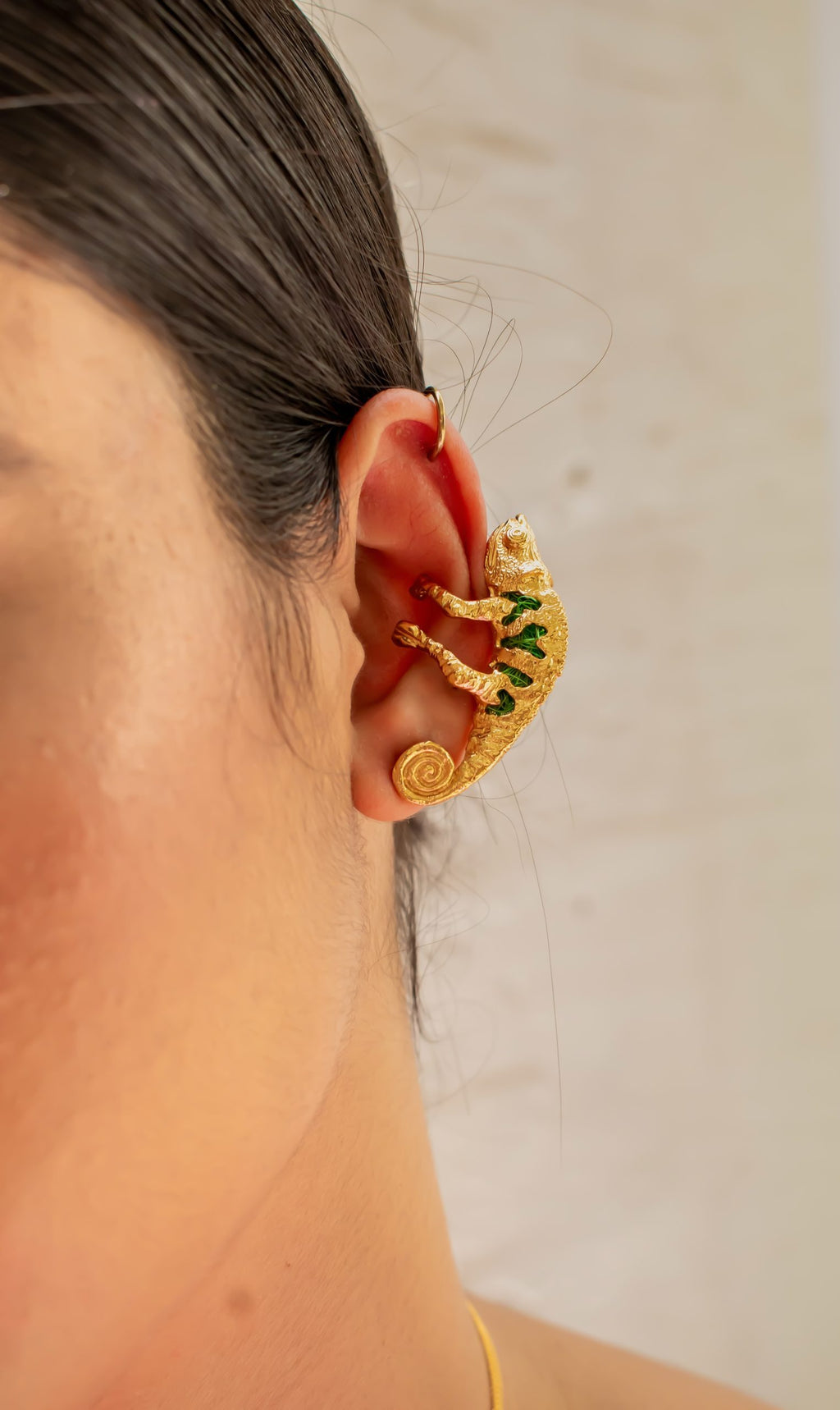 Ear Cuff De Camaleón