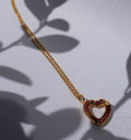 Cadena De Corazón Tejido Mediano