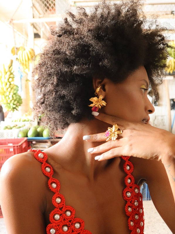 Ear Cuff De Lagunas Sin Tejido