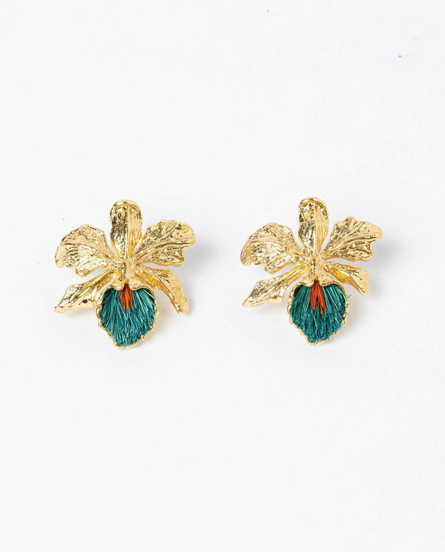 ARETES DE CATTLEYA MEDIANO