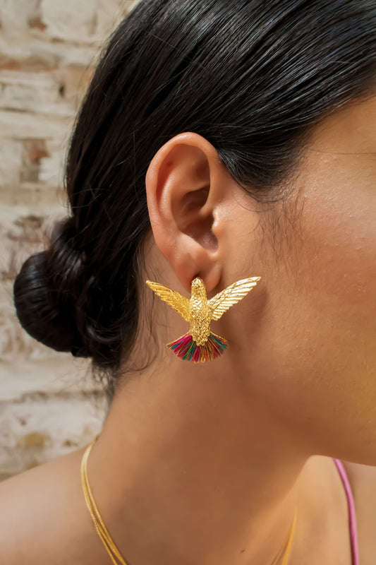 Aretes De Colibrí