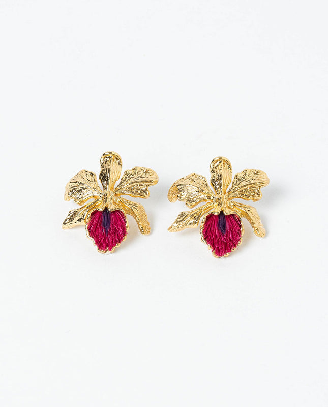 ARETES DE CATTLEYA MEDIANO
