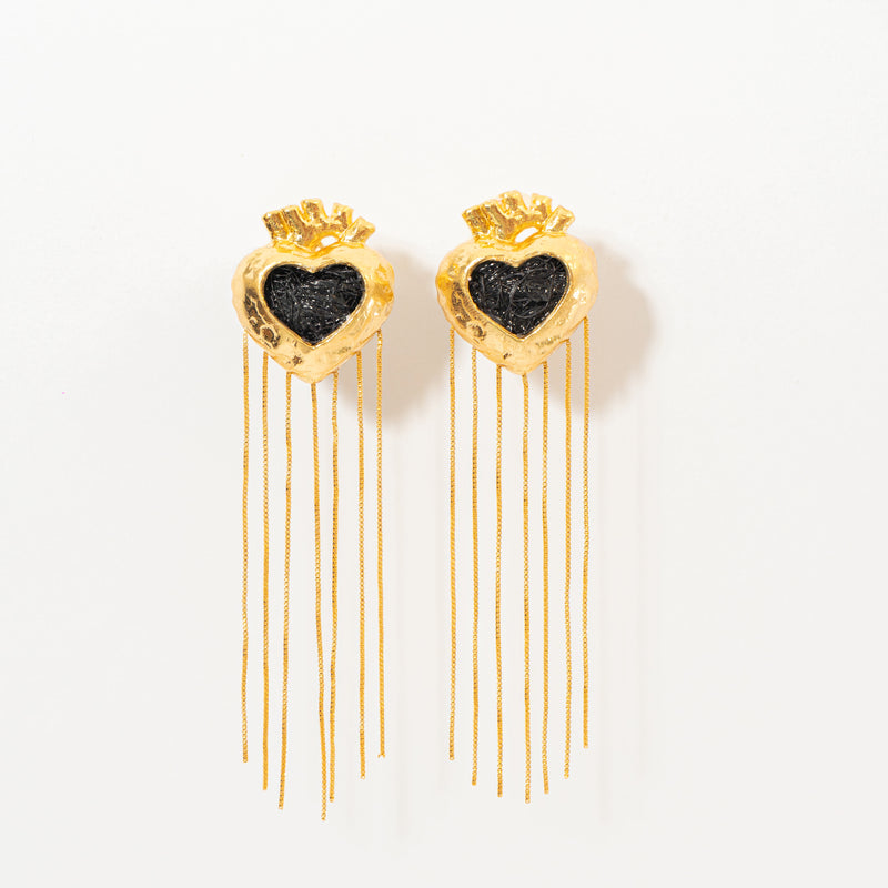 Aretes Corazón Anatómico Colgante