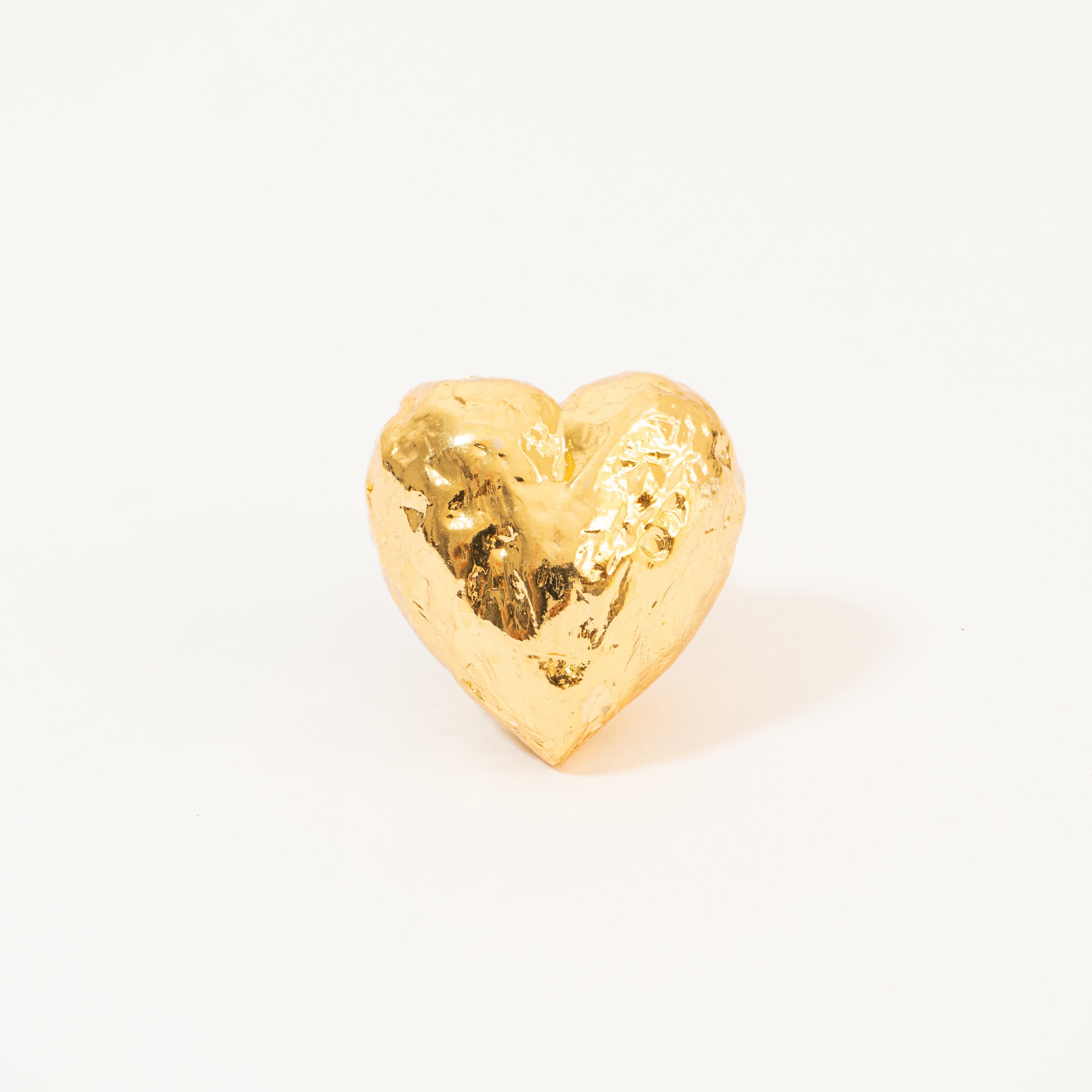 Anillo Corazón De Relieve Grande