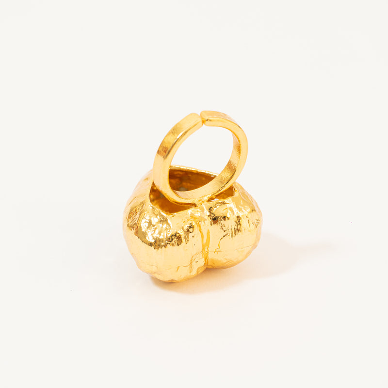 Anillo Corazón De Relieve Grande