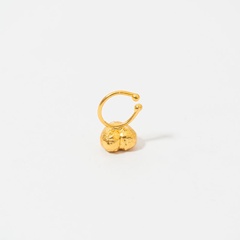 Ear Cuff Corazón De Relieve Tejido