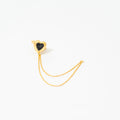 Ear Cuff Corazón De Relieve Colgante