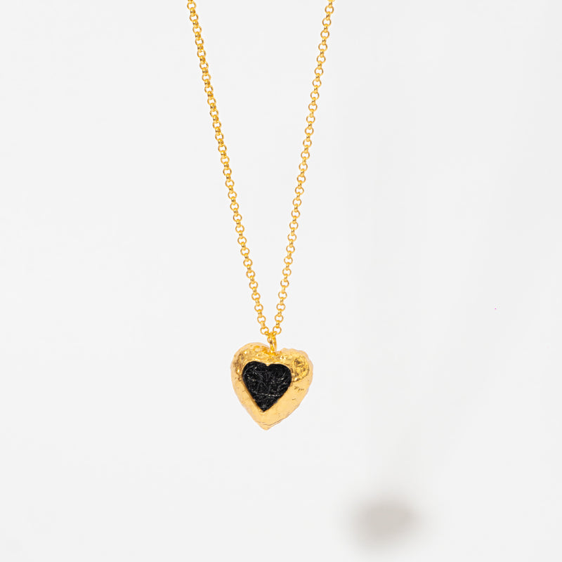 Cadena Corazón De Relieve