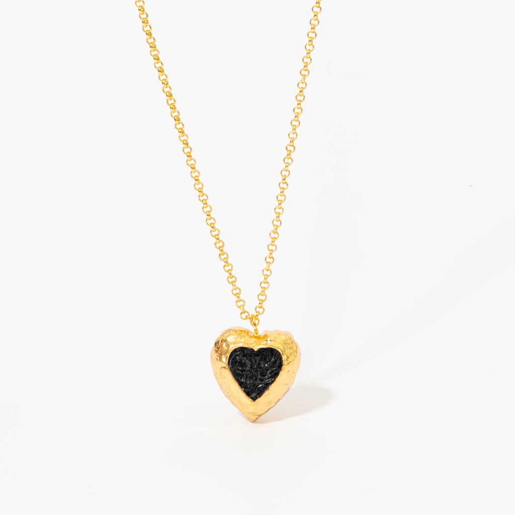 Cadena Corazón De Relieve